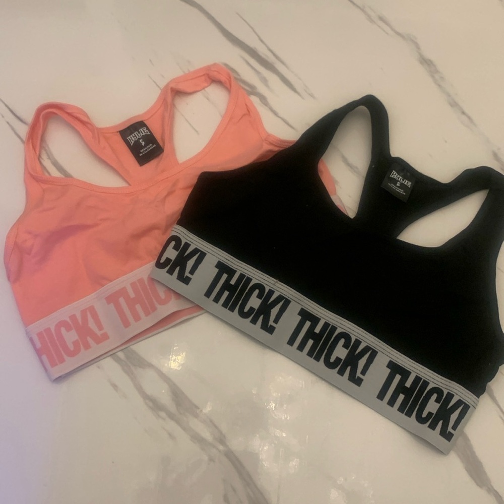Kylie Jenner Sports Bra Set - Black and Pink